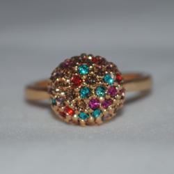 ЗОЛОТОЕ КОЛЬЦО С ТОПАЗАМИ (КОД: 0660)