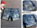 Шорты джинсовые "рваные"