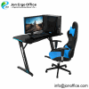 Ergonomic Gaming Computer Desk, E-Sports Game Desk with LED Light
