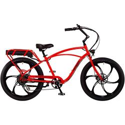 Pedego Interceptor 26" Classic Neon Orange with Mag Wheels 48V...