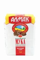 Мука ТМ "Алмак", 1 кг, пшеничная хлебопекарная