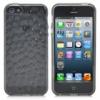 Water Cube Style Protective TPU Back Case for iPhone 5 - Transparent Grey
