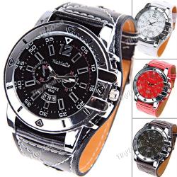 Fashionable Round Style Male Quartz Wrist Watch