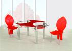Овальные стеклянные столы B180-3 зеленый, красный,...