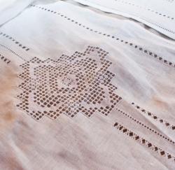 Комплект постельного белья из натурального льна в русских традициях,...