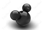 4GB Lovely 3-ball Mickey Mouse Head Pendant MP3...