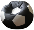 Кресло-мешок "Мяч Стандарт" черно-белый