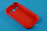 Ультратонкий чехол-накладка из силикона для Samsung Galaxy Ace Style LTE G357FZ (красный матовый, Cherry)