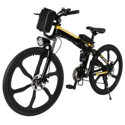 ANCHEER Folding Electric Mountain Bike with 26" Super Lightweight...