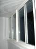 Балконная рама раздвижная (ПВХ конструкция) с однокамерным стеклопакетом