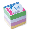 Блок для записей STAFF проклеенный, куб 8*8*800л., цветной, БК-4Ц, 120383