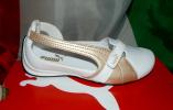 Босоножки-балетки детские кожаные PUMA ESPERA GLITTER FS PS из Италии﻿