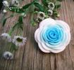 Брошь "Голубая роза"
