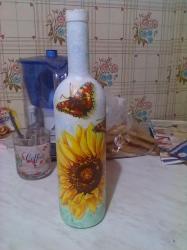 Бутылка декоративная