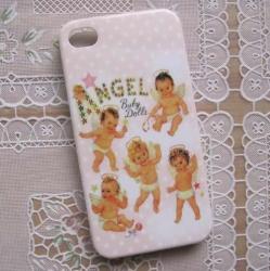 Клип - кейс для iphone 4,4S  ангелочки