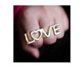 Кольцо "Love" на 2 пальца