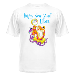 Мужская футболка Весы. Знак зодиака на год Змеи. 2013
