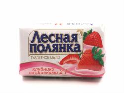 Мыло Нэфис Лесная полянка 90 гр. 2 в 1 клубника со сливками