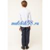 М536 Рубашка для мальчика, оксфорд в бело-голубую полоску
