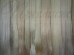 Натуральные волосы в срезе блонд 70-100 см