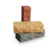 Облицовочный  «дикий камень»  с фаской до 10мм  Коричневый ,Персиковый