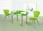 Овальные стеклянные столы B180-3 зеленый, красный, шампань, зеленый,...