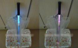 Прозрачный зонтик с LED подсветкой