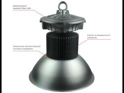 Промышленный купольный светильник Verluisant Lumiere 150W