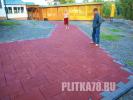 Резиновая плитка Гевея Ласточкин хвост