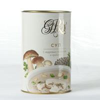 Суп с кедровым молочком и грибами