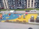 Укладка бесшовного резинового  покрытия