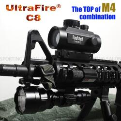 Фонарь UltraFire,лазерный прицел,калиматорный прицел