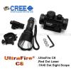 Фонарь UltraFire,лазерный прицел,калиматорный прицел