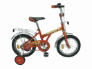 Х24582-К Велосипед 14"J оранжевый,тормоз...