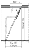 Чердачная лестница LWK Plus 70Х130Х325