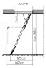 Чердачная лестница LWK Plus 70х120х280