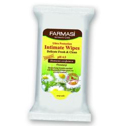 салфетки для интимной гигиены Farmasi Intimate Wet Wipes 20 шт