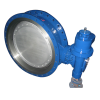 тройной запорный дроссельный клапан bare stem Double Three Eccentric Flanged Metal Seat Butterfly Valve of bkvalve