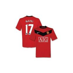 09-10 Man Utd Home Jersey + Nani 17