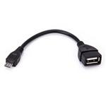10CM Length USB 2.0 Female to Micro USB Male OTG Cable - Black...
