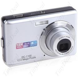 2.7" 12MP CCD 3X Optical & Digital Zoom DC Digital Camera...
