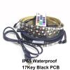 5M 300LED IP65 waterproof black pcb 60led/ m 5v usb TV/ PC led rgb strip kit with 3Key, 17/ 24/44 key remote controller