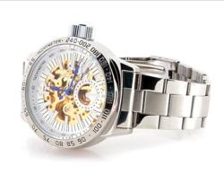 98236G Men's Mechanical Skeleton Watch (Golden)