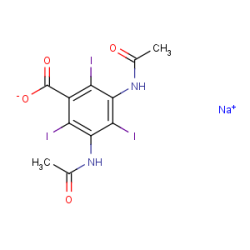 Benzoic acid,3,5-bis(acetylamino)-2,4,6-triiodo-, sodium salt (1:1)