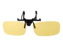 Clip-on UV400 Protection Glare-blocking Polarized Sunglasses (Yellow)