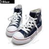 Fashionable Lace-up Canvas Sneakers Thicken Plimsolls Rubber Sole Canvas Shoes Middle Shoes for Women Female NSO-126448