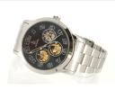 IK-98230G-2 Skeleton Mechanical Men's Wrist Watch (Black)