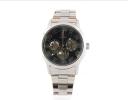 IK-98230G-2 Skeleton Mechanical Men's Wrist Watch (Black)