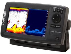 Lowrance Elite-7x HDI  (83\200+455\800 кГц) + АКБ 7А/ч + З/У от 220V +...