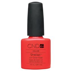 Shellac CND, цвет Tropix (коралловый, красно-рыжий без блесток и...